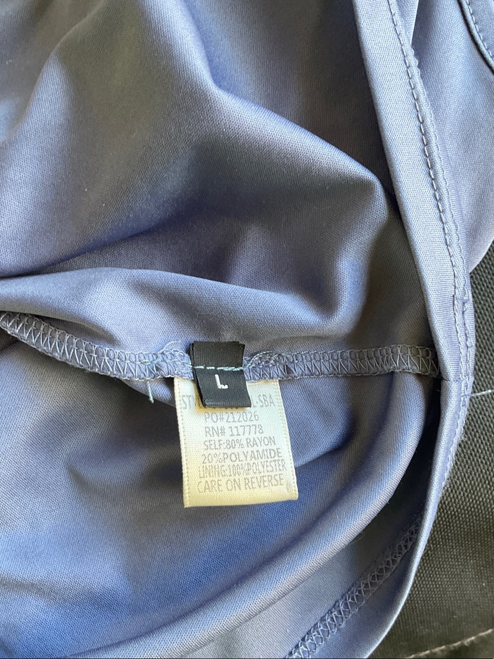 Nyland Button-Front Shirt Dress in Dusty Blue Large - Picture 8 of 8